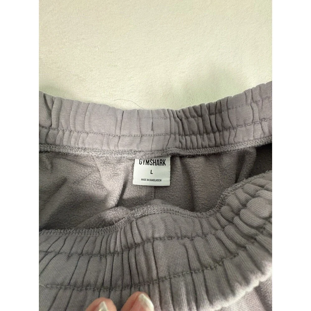 Gymshark Lifting Joggers Gray Sweatpants Men’s Large Fleece Lined Cotton Blend